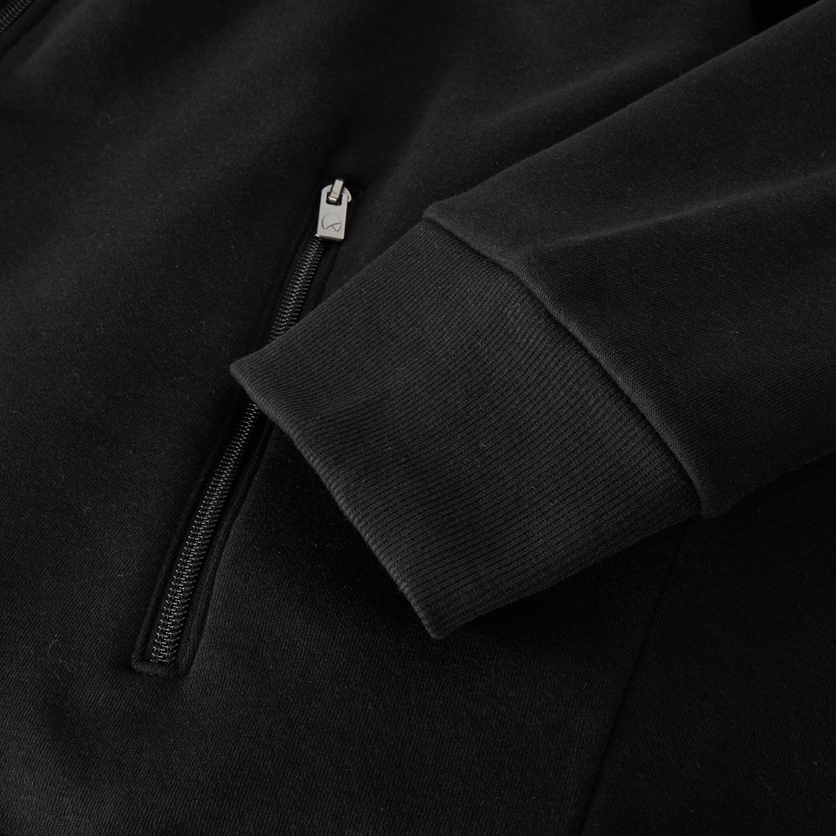 RAGMAN Sweatjacke aus Baumwollmischung schwarz