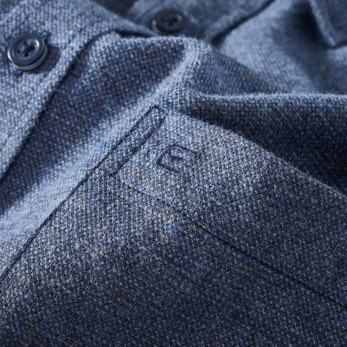 CASA MODA Freizeithemd aus Baumwolle blau