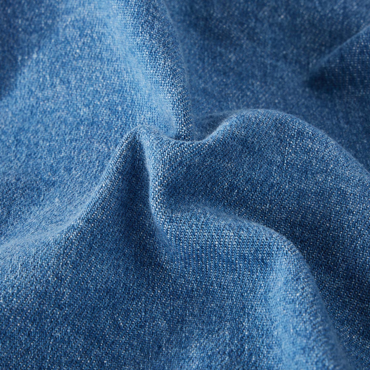 North Jeans Overshirt mit Stretch blau