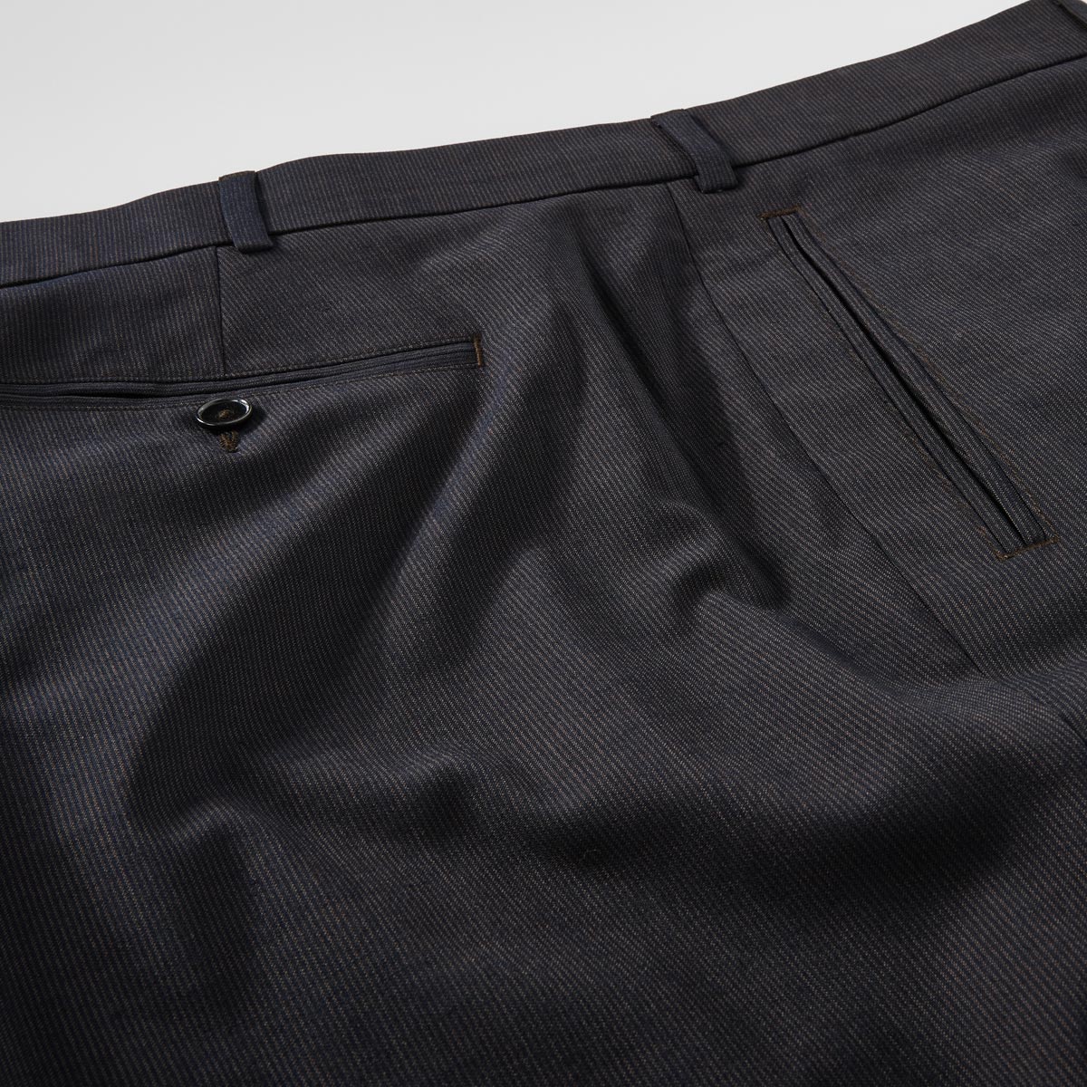 Weis Anzughose mit Stretch braun