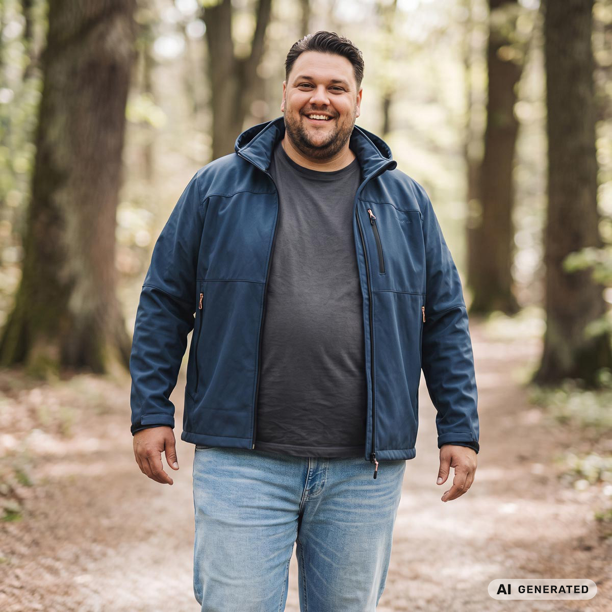 Blue Wave Softshelljacke "Mads", wind- und wasserabweisend marine