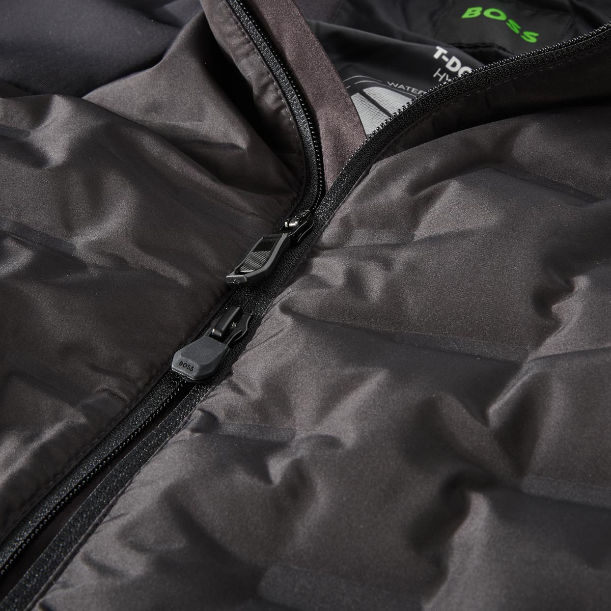 BOSS Gesteppte Softshelljacke, wasserabweisend schwarz