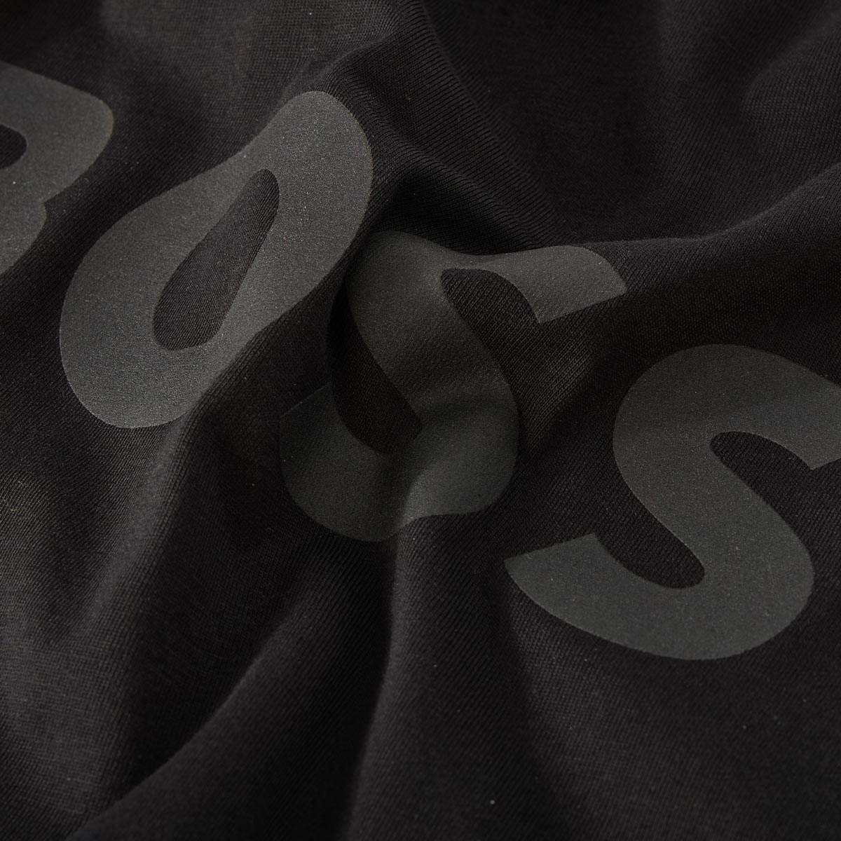 BOSS T-Shirt mit Label-Print schwarz