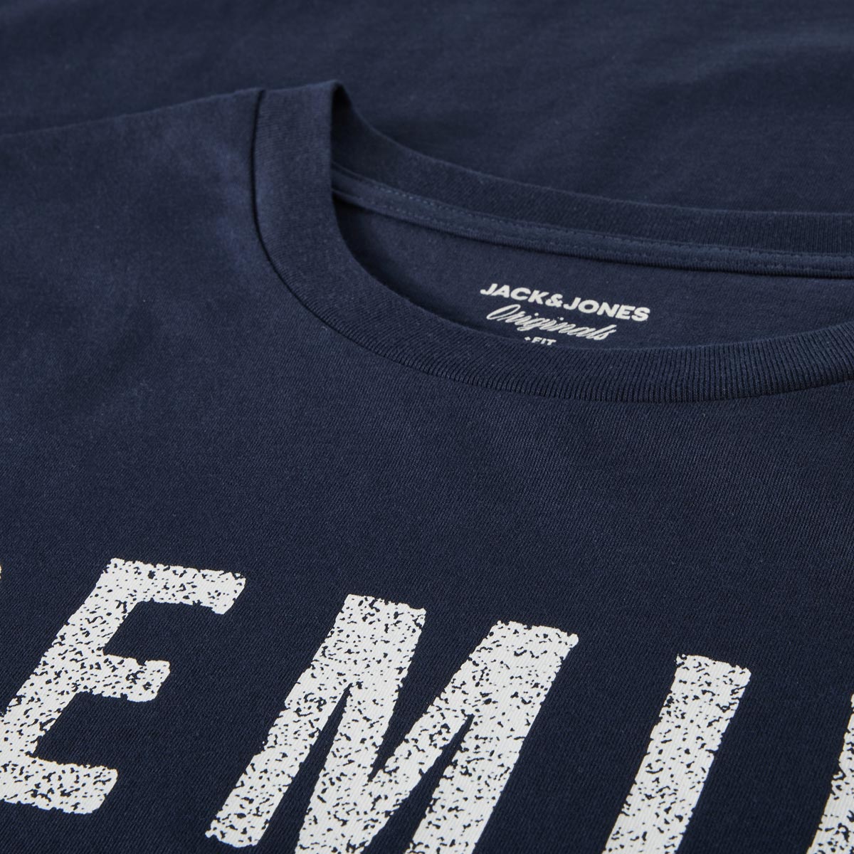 Jack&Jones T-Shirt mit Motiv-Print marine