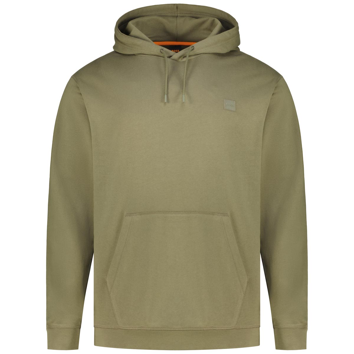 BOSS Hoodie aus Biobaumwolle Farbe khaki Größe: 5XL günstig online kaufen