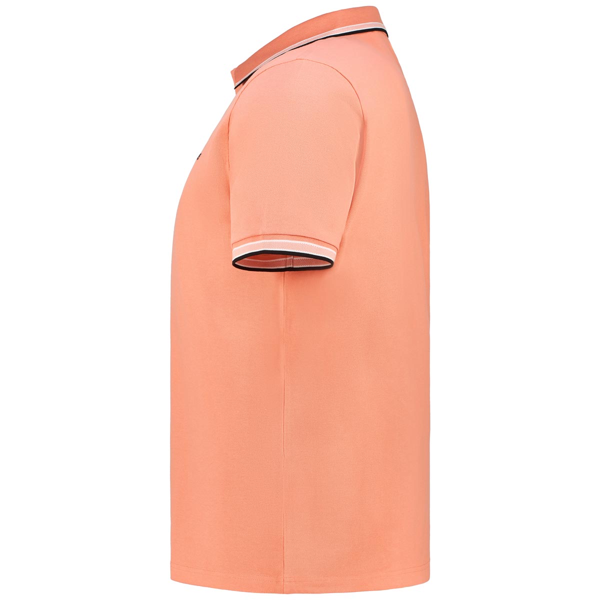 BOSS Poloshirt mit Kontrastdetails korallrot