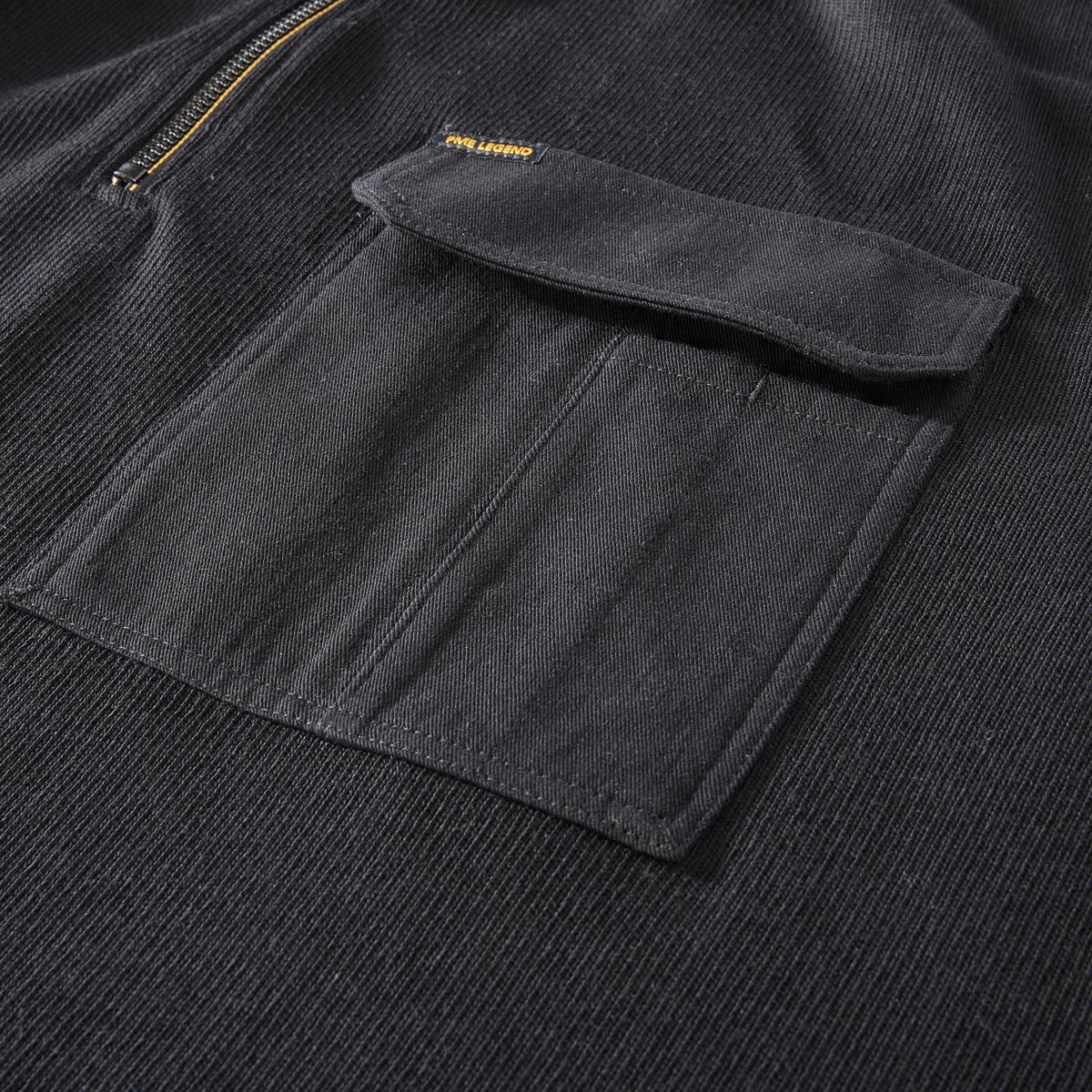 PME LEGEND Sweatshirt aus Baumwollmischung schwarz