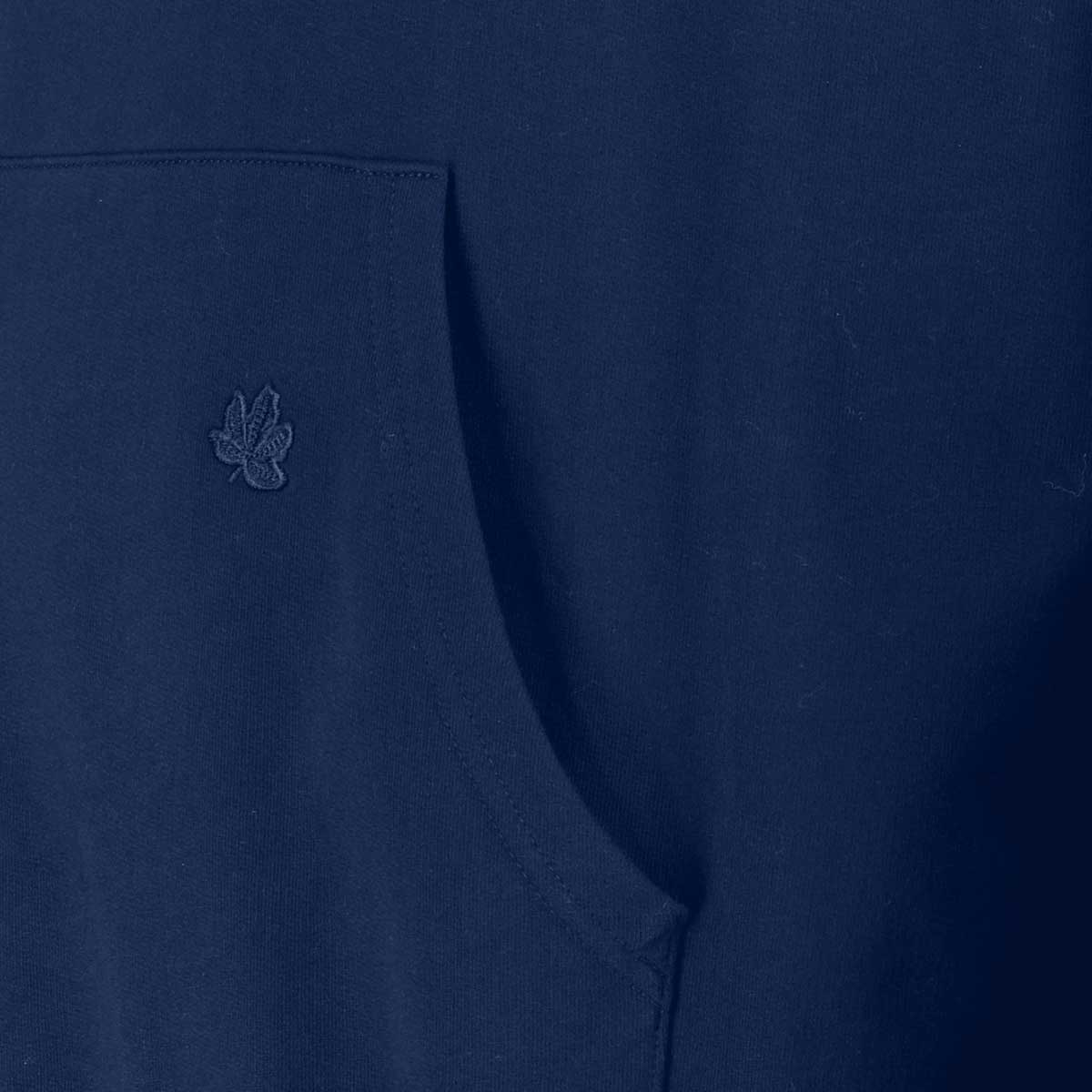 Ahorn Hoodie aus Baumwolle blau