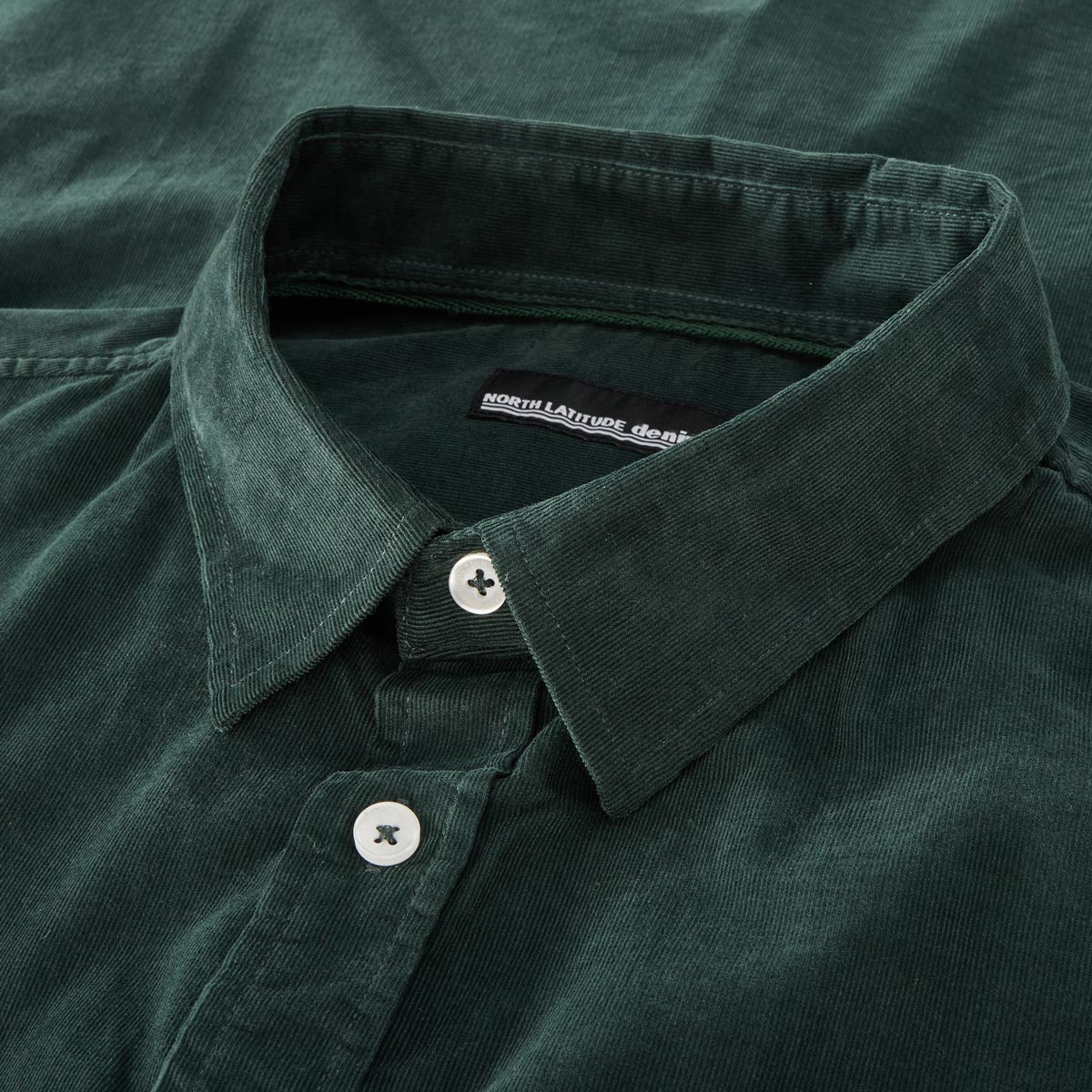 North Cordhemd aus Baumwolle grün