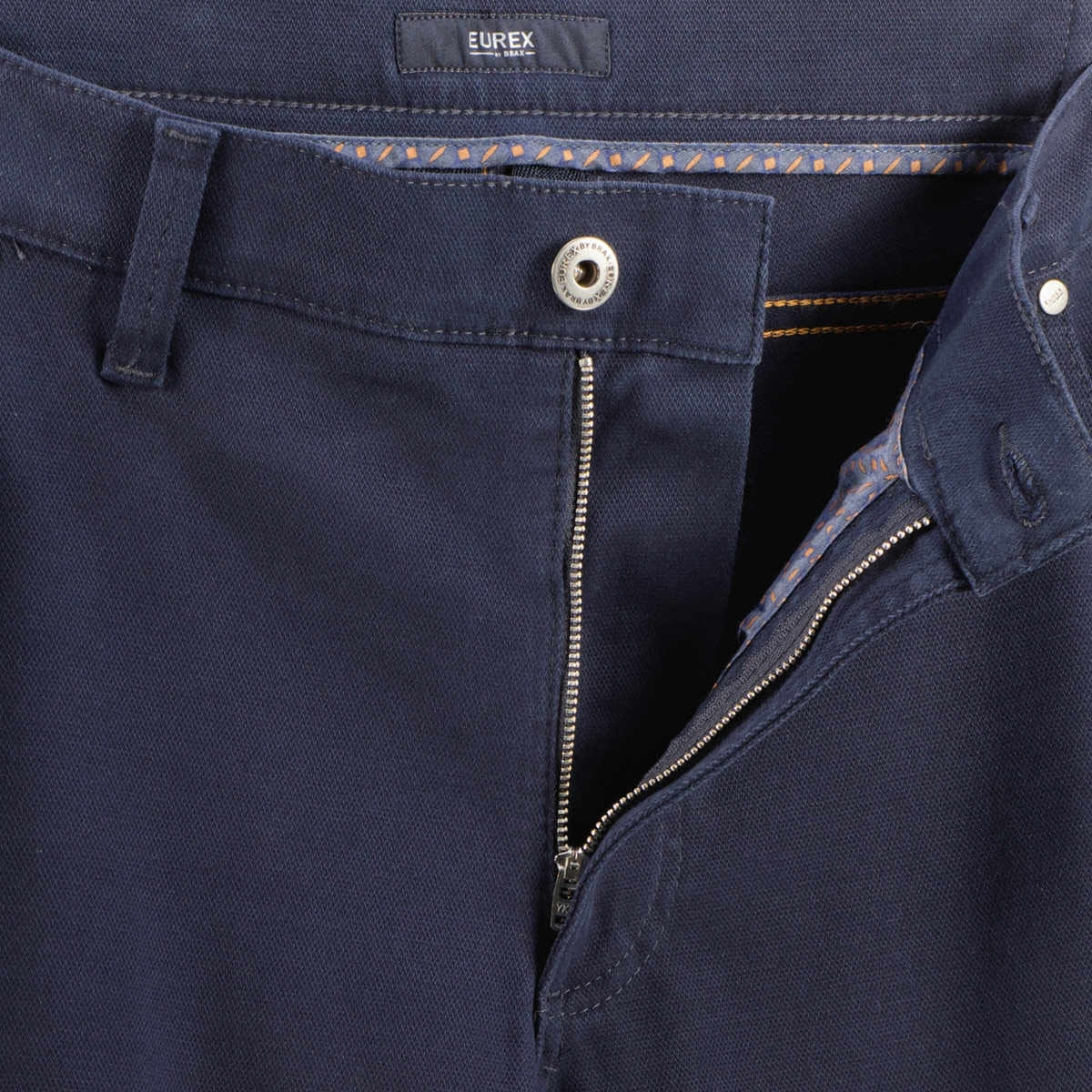 Eurex by Brax Baumwollhose "Luka" mit Stretch, Tapered Fit blau