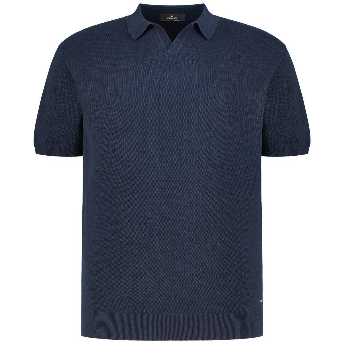 RAGMAN Strick-Poloshirt Farbe marine Größe: 3XL günstig online kaufen