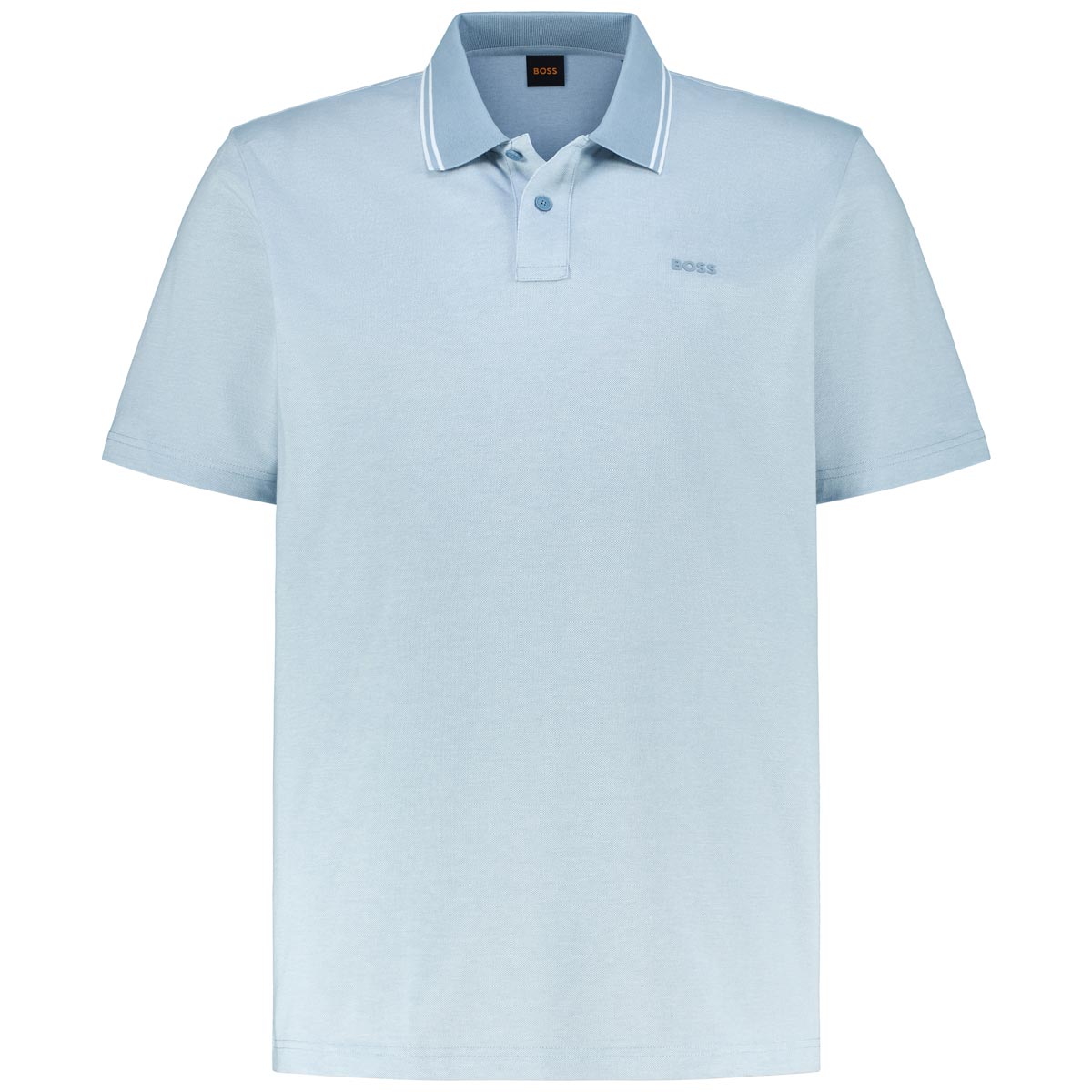 BOSS Poloshirt mit Kontrastdetails Farbe hellblau Größe: 4XL günstig online kaufen
