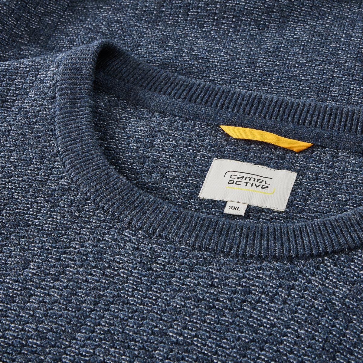 camel active Pullover mit Struktur dunkelblau