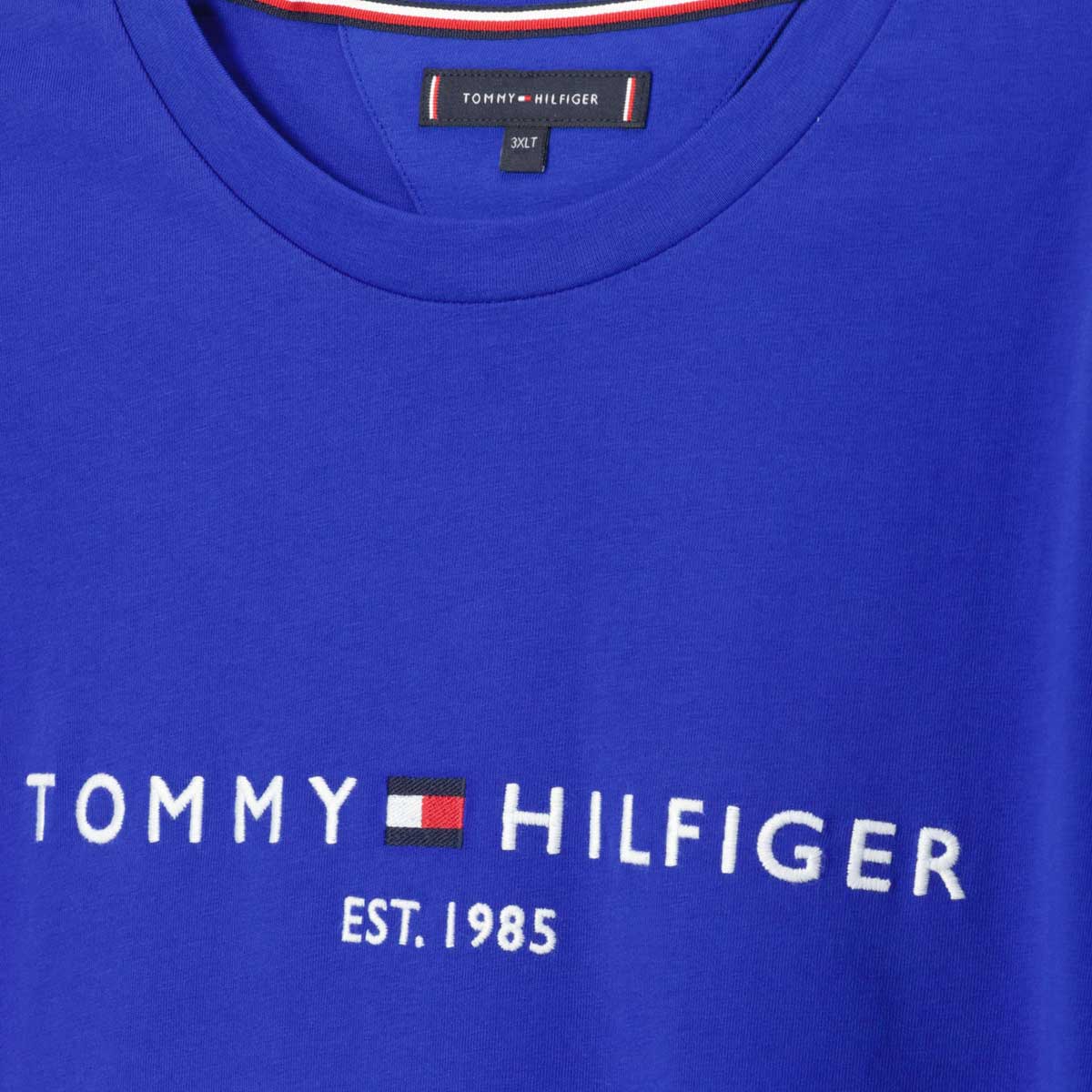 Tommy Hilfiger T-Shirt mit Logo-Stickerei mittelblau