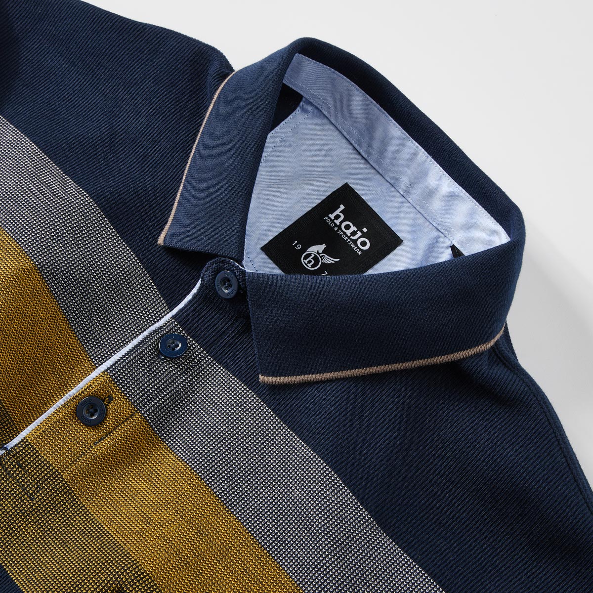 Hajo Polopullover "Stay Fresh", bügelfrei marine