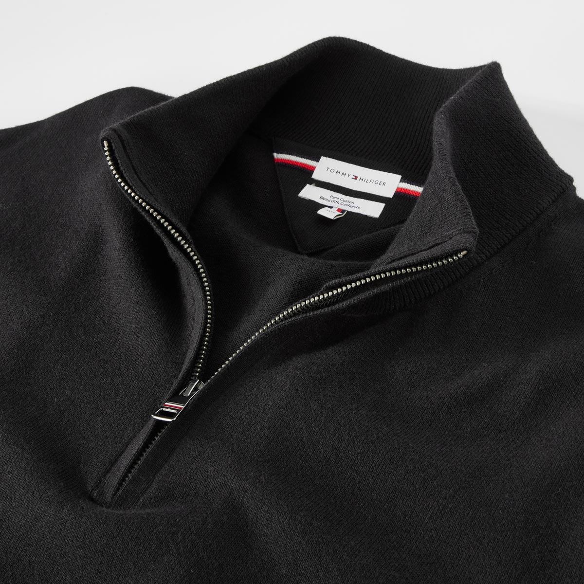 Tommy Hilfiger Troyer mit Kaschmir schwarz
