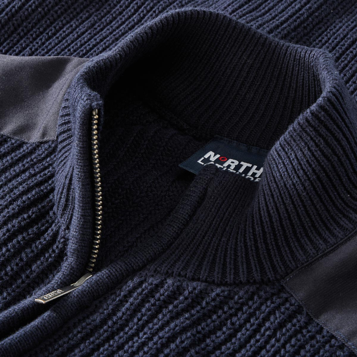 North Strickjacke aus Baumwolle blau