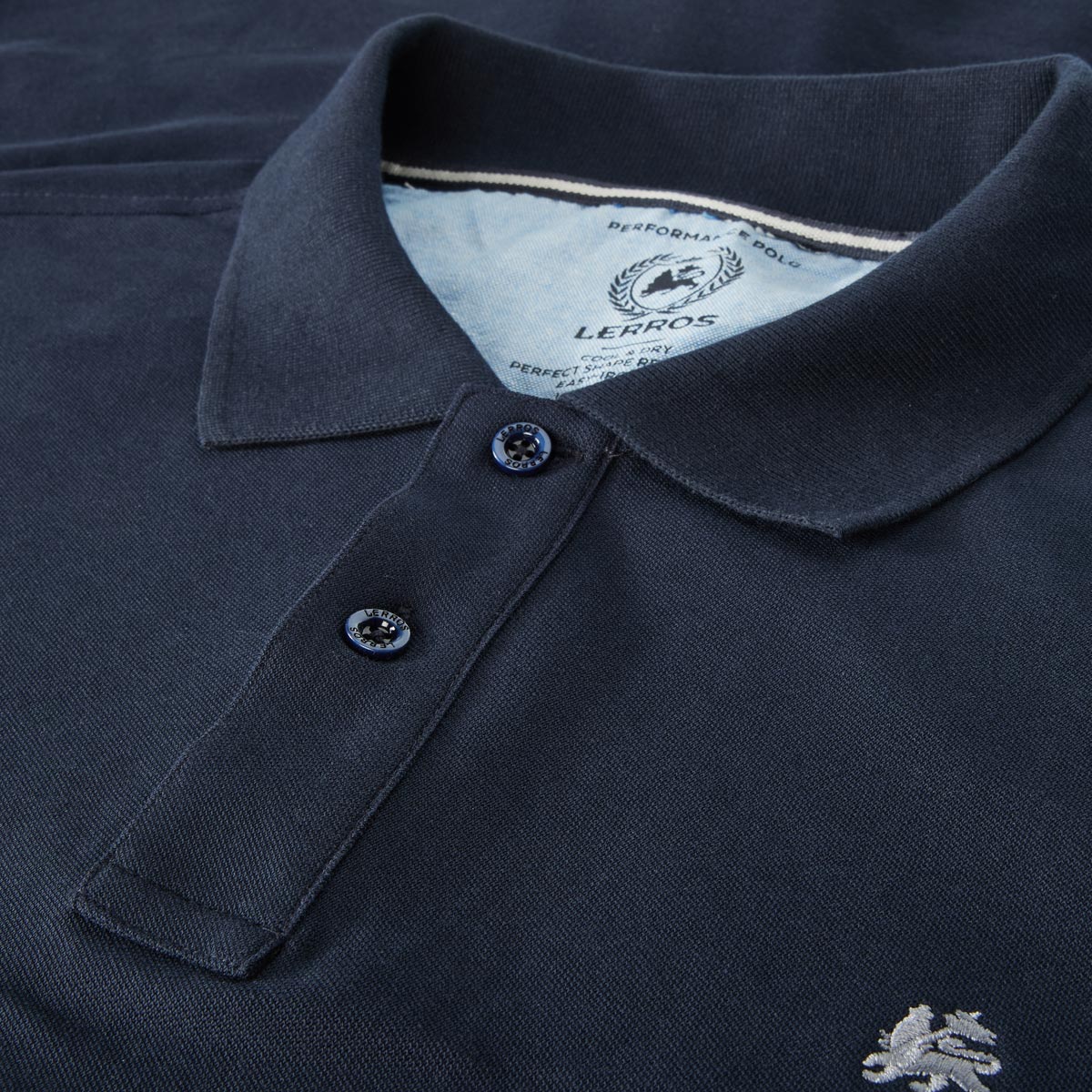 Lerros Poloshirt aus Baumwolle blau