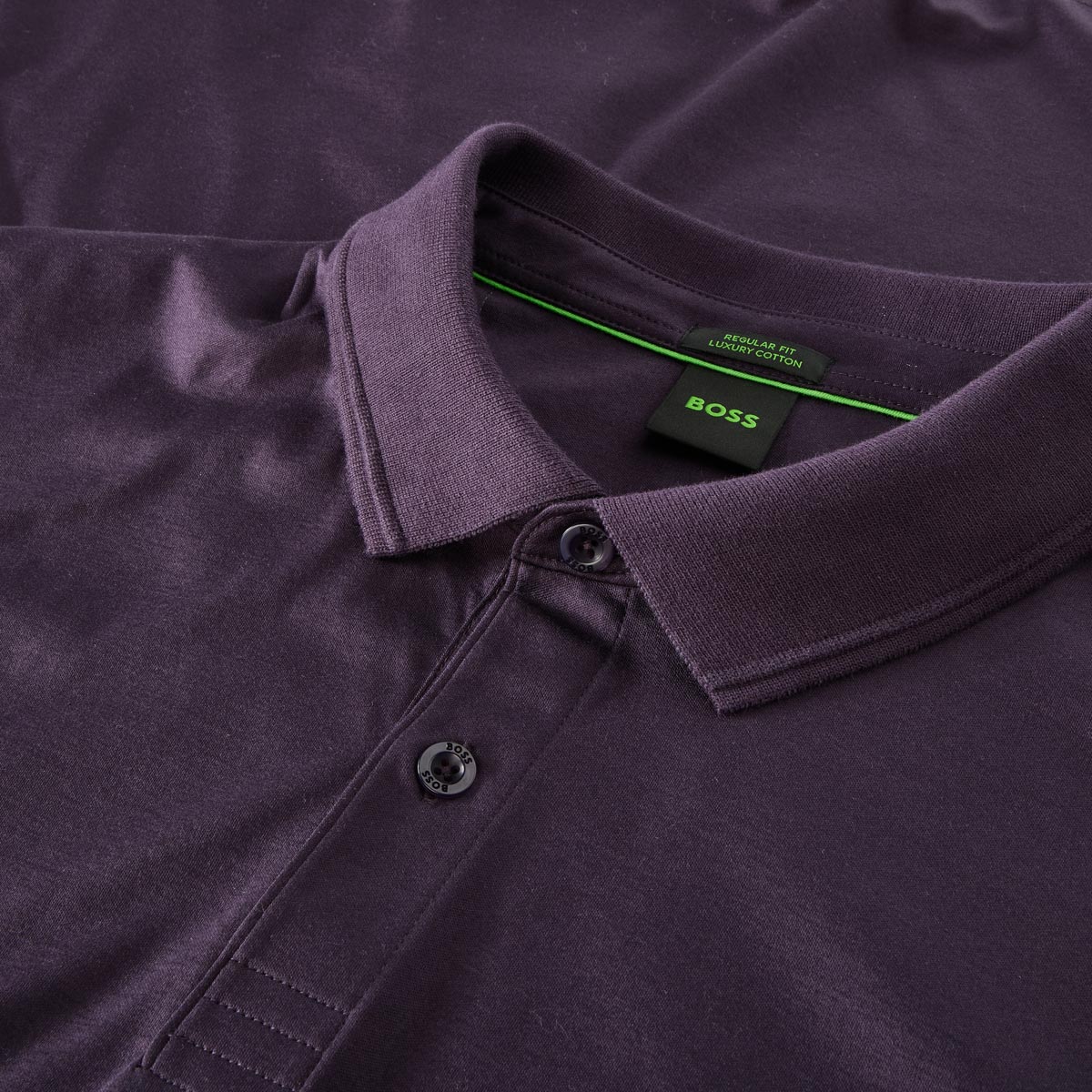 BOSS Basic-Poloshirt lila