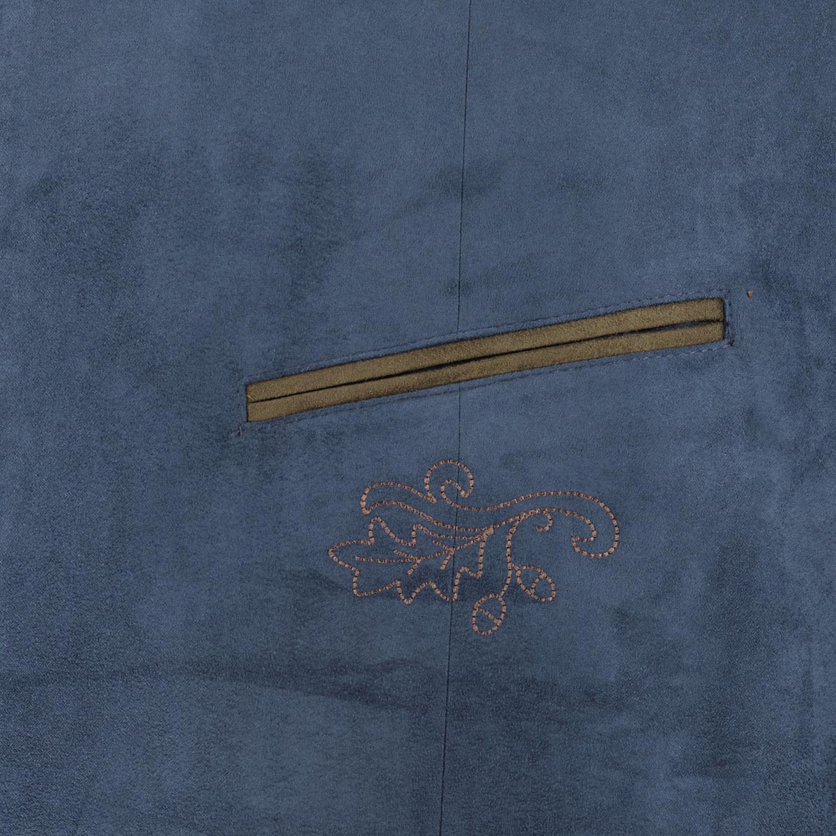 Weis Trachtenweste "Bodensee" mit Stickerei dunkelblau