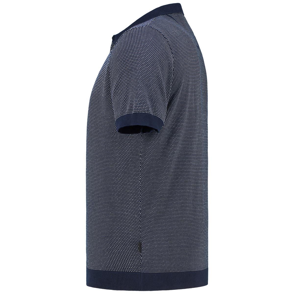 Hajo Poloshirt mit Allover-Muster marine