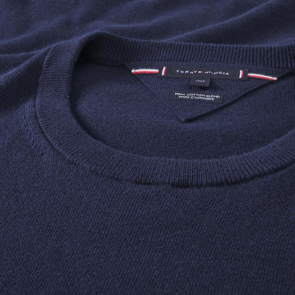 Tommy Hilfiger Feinstrickpullover mit Kaschmir marine