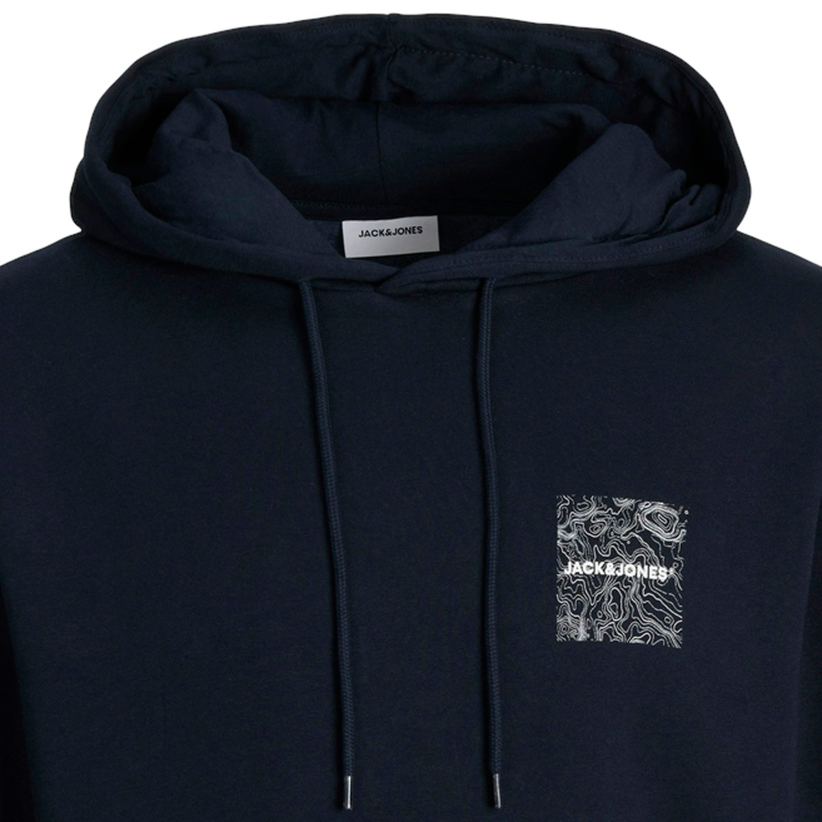 Jack&Jones Hoodie mit Label-Print blau