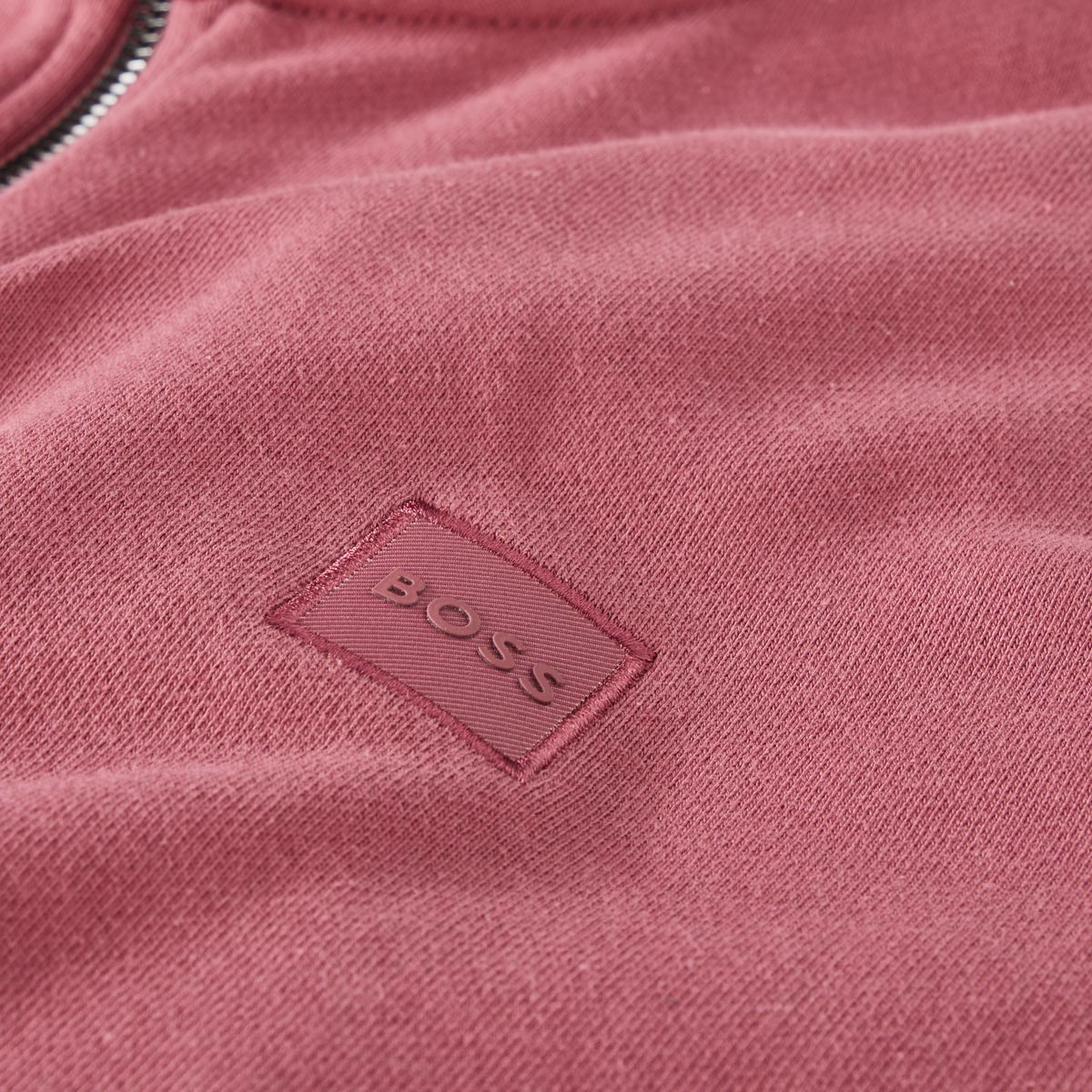 BOSS Langarm-Poloshirt mit Biobaumwolle rot