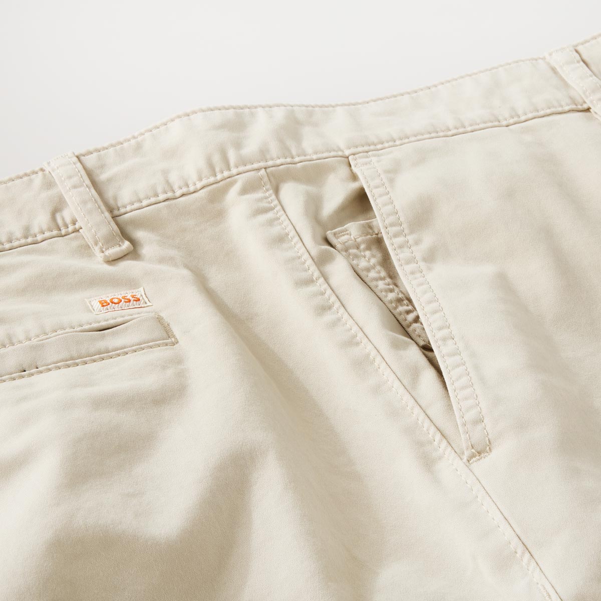 BOSS Stretch-Chinos, Tapered Fit beige