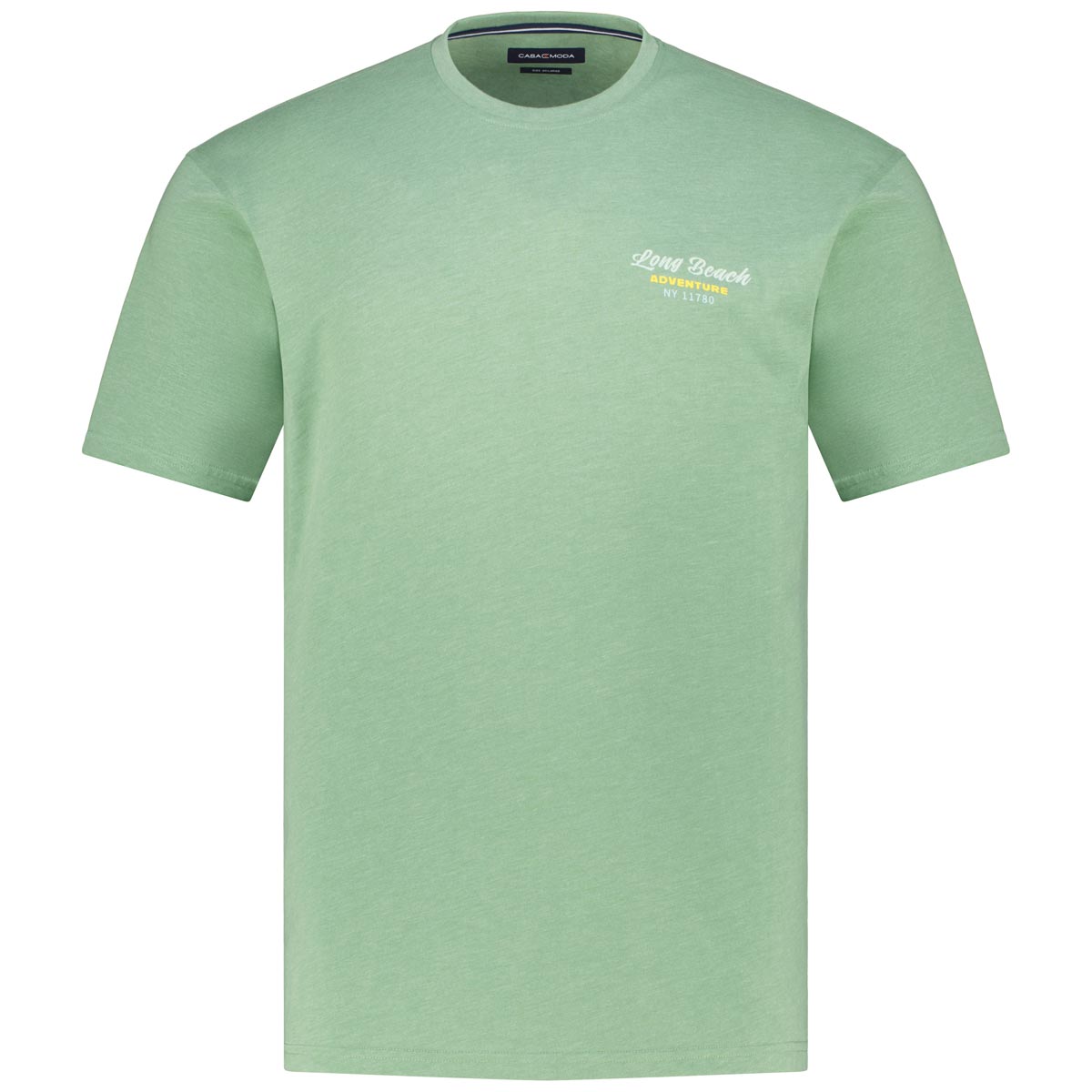 CASA MODA T-Shirt mit Motiv-Print grün