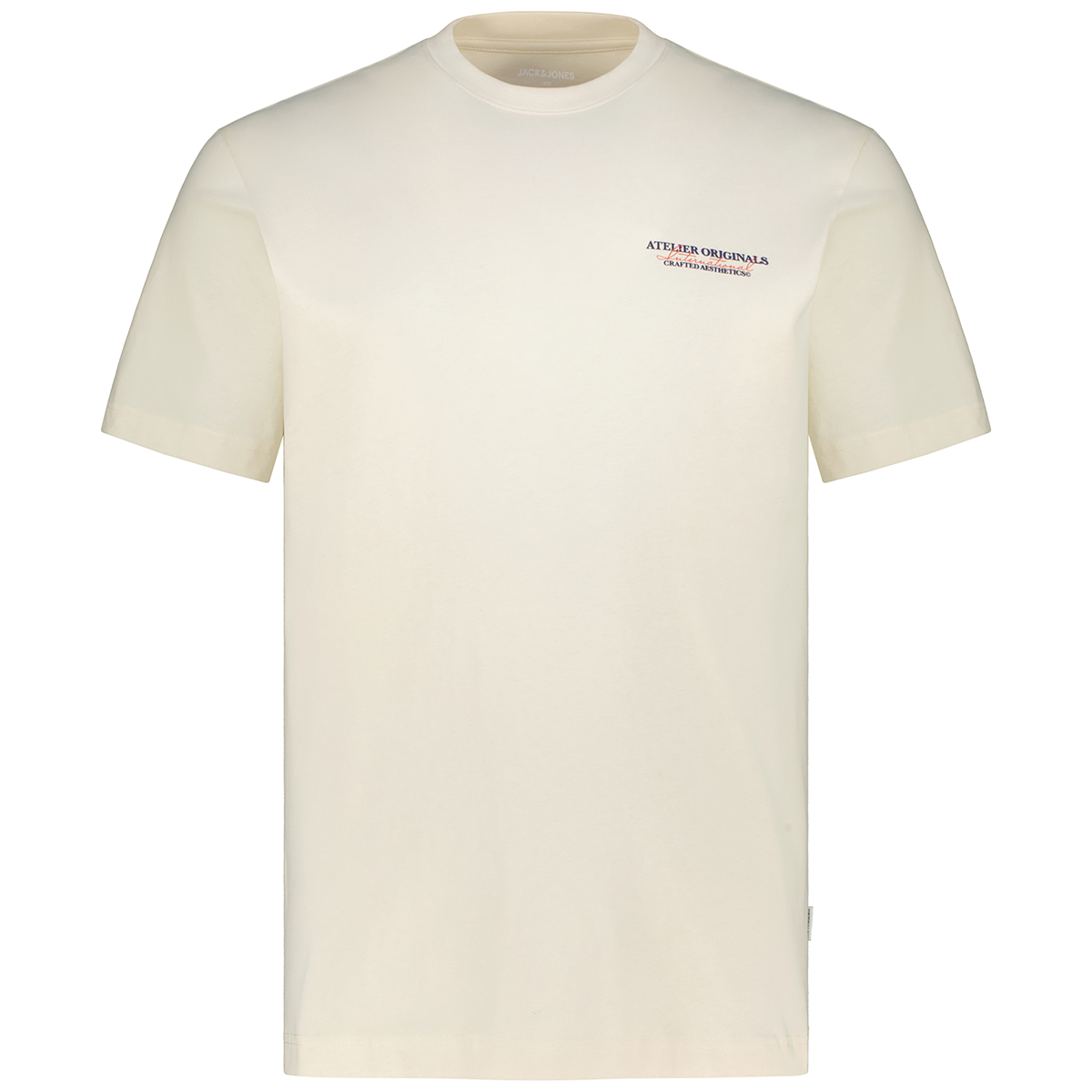 Jack&Jones T-Shirt mit Print cremeweiß
