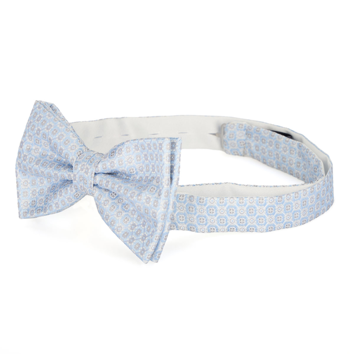 Prince BOWTIE Fliege und Einstecktuch im Set hellblau