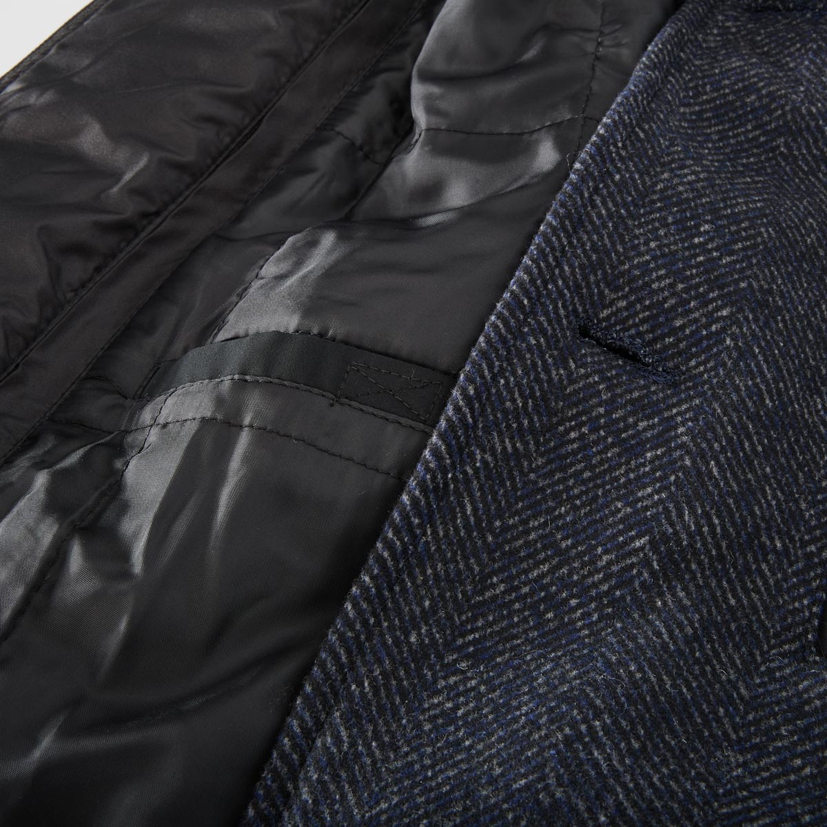 Lerros Kurzmantel aus Wollmischung blau