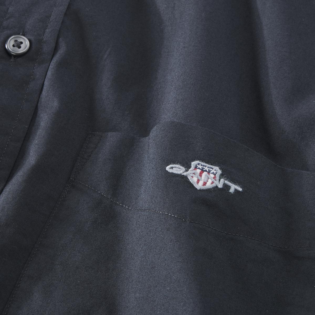 Gant Freizeithemd aus Baumwolle schwarz