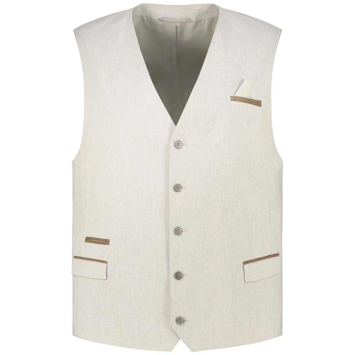 Weis Sakkoweste mit Leinen Farbe beige Größe: 68 günstig online kaufen