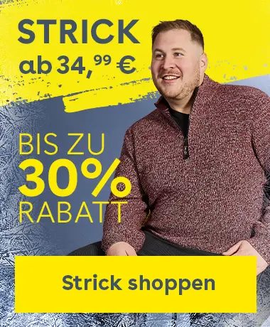 Roter Strickpullover für Herren in großen Größen, komfortable Wintermode bei Pfundskerl mit bis zu 30 Prozent Rabatt