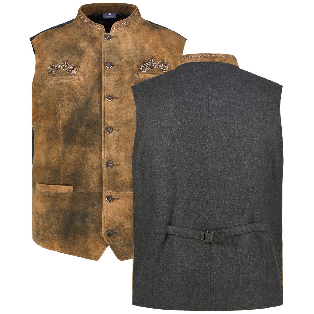Trachtenweste aus Ziegenvelour