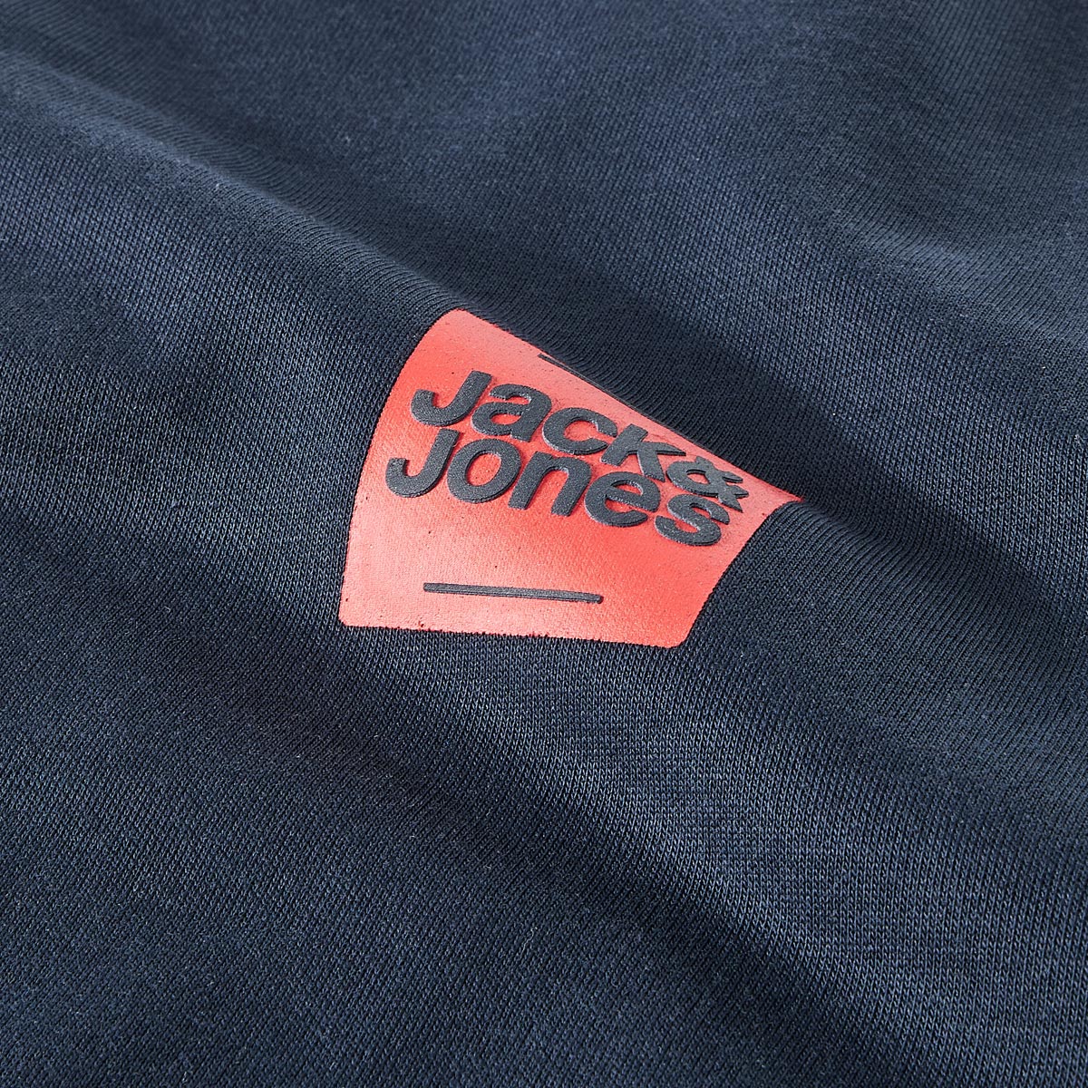 Jack&Jones Sweatshirt mit Label-Print marine