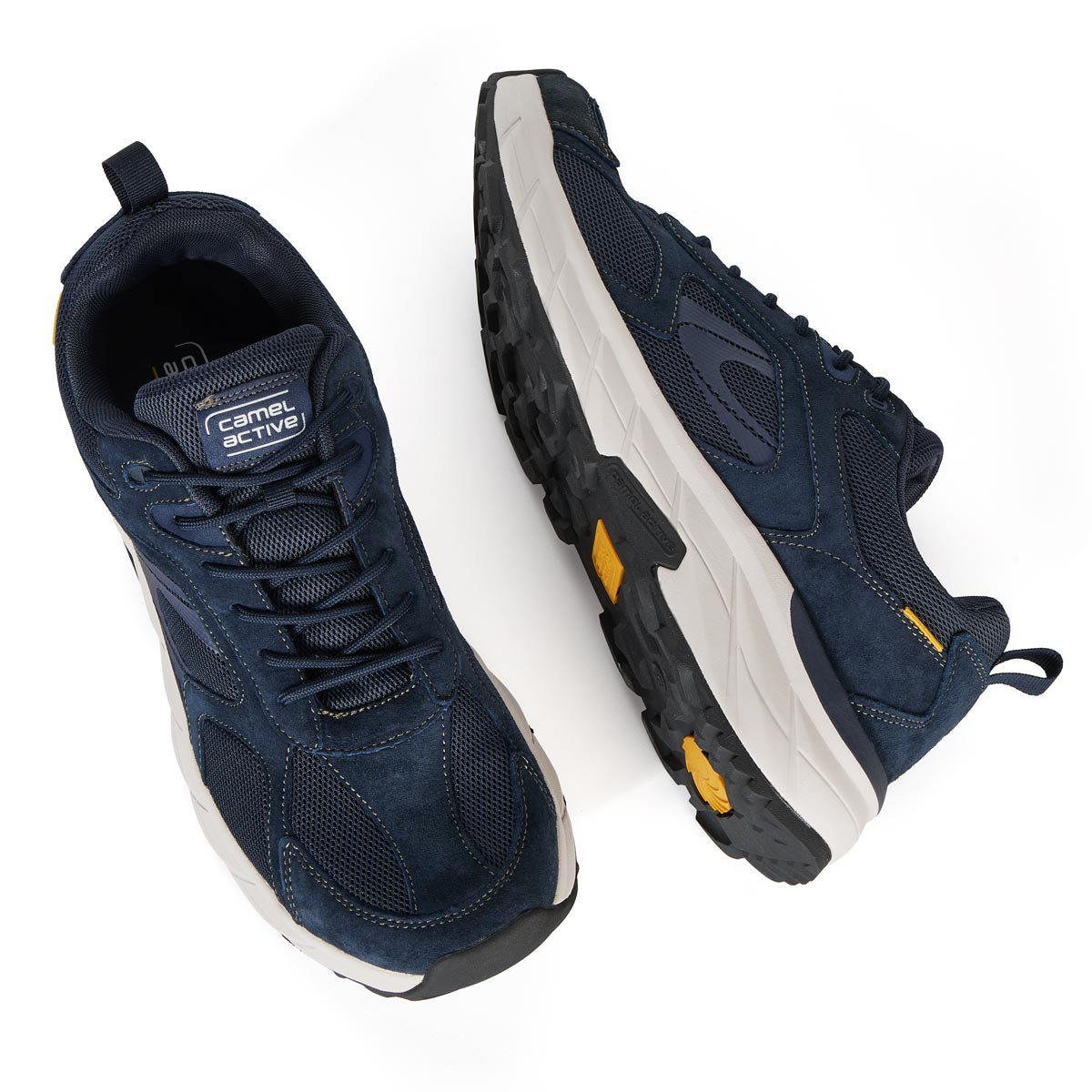 camel active Sneaker "Cross Country" aus Leder dunkelblau