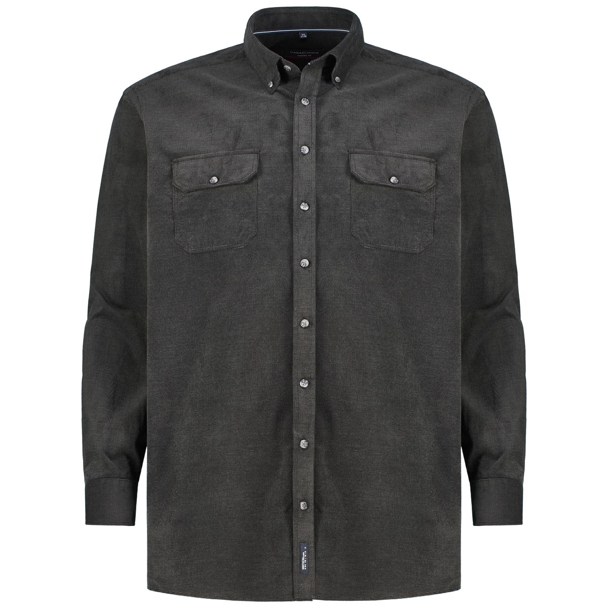 CASA MODA Freizeithemd aus Baumwolle Farbe schwarz Größe: 4XL günstig online kaufen