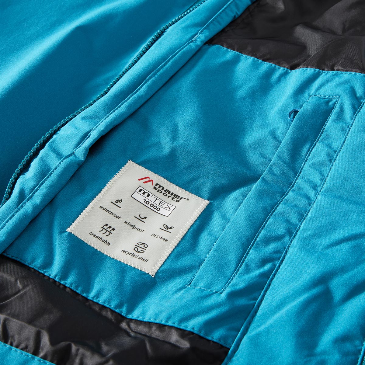 Maier Sports Allwetter-Funktionsjacke, wasser- und winddicht mittelblau