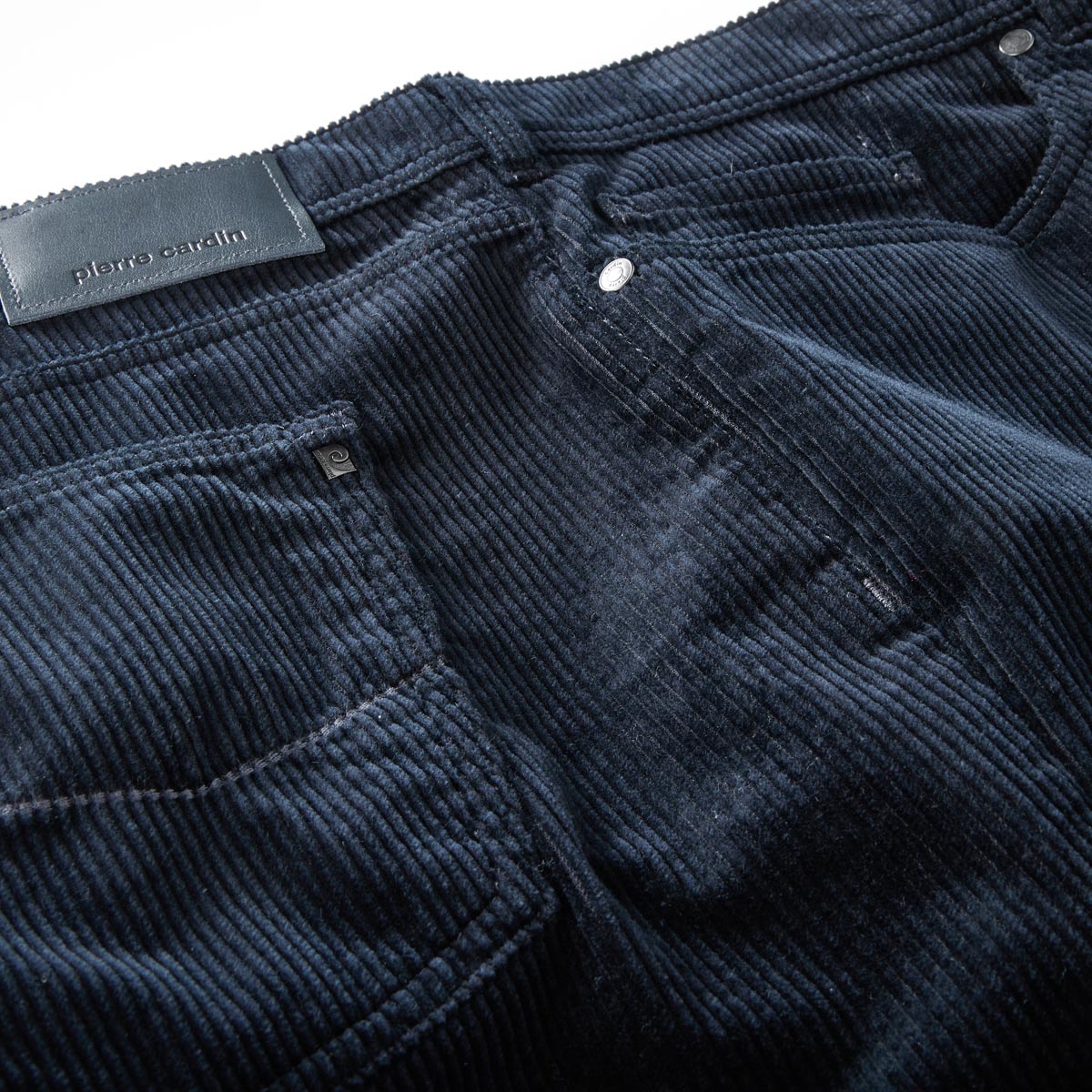 Pierre Cardin 5-Pocket Cordhose "PC-Laval" mit Stretch, Regular Fit blau