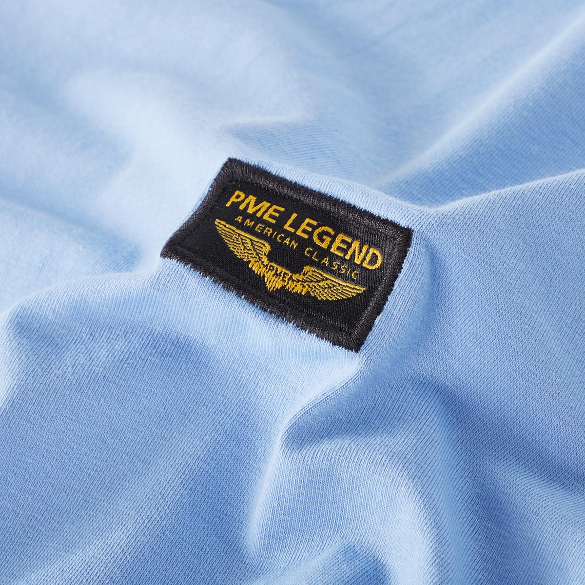 PME LEGEND T-Shirt mit Elasthan hellblau
