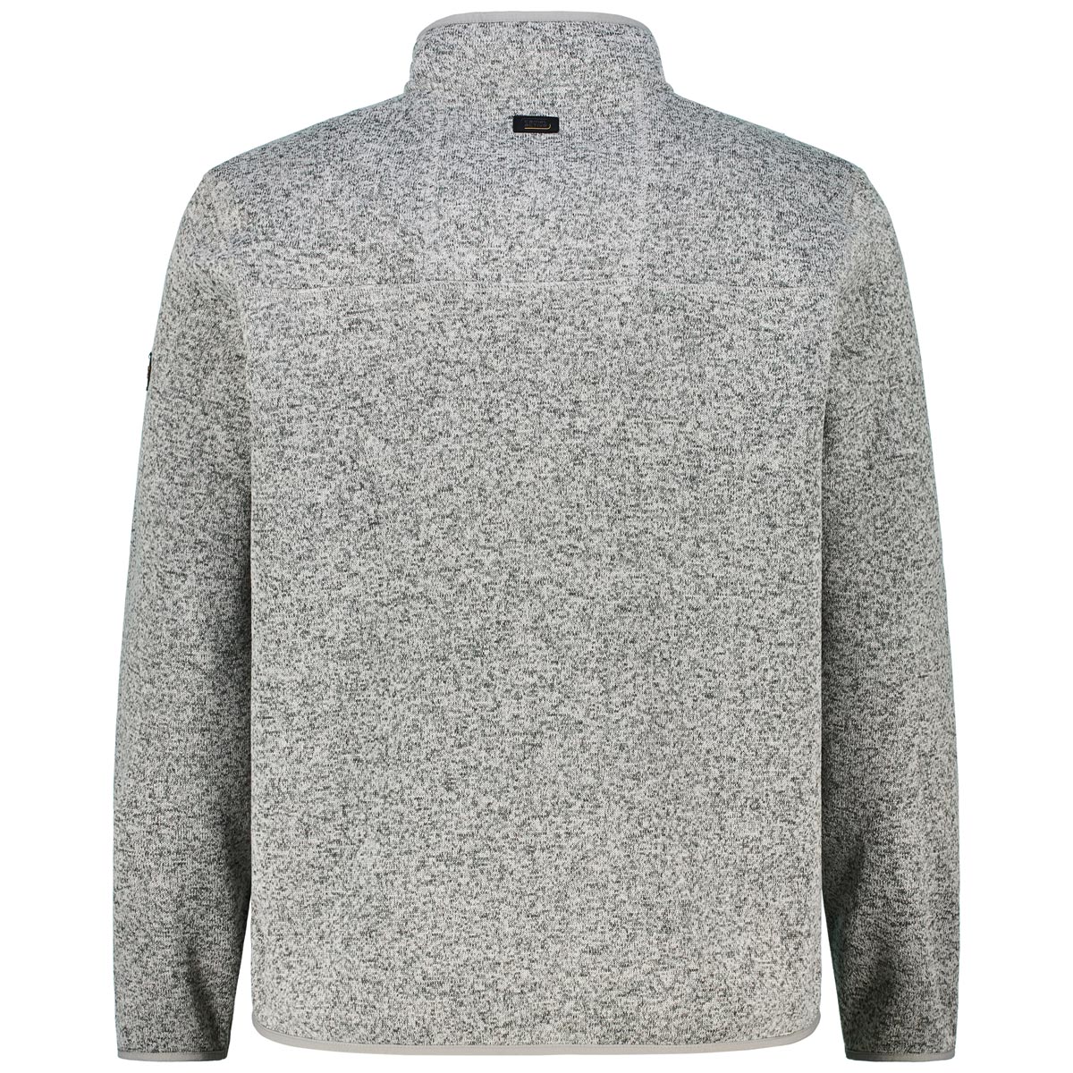 camel active Strickjacke mit Fleecefutter grau