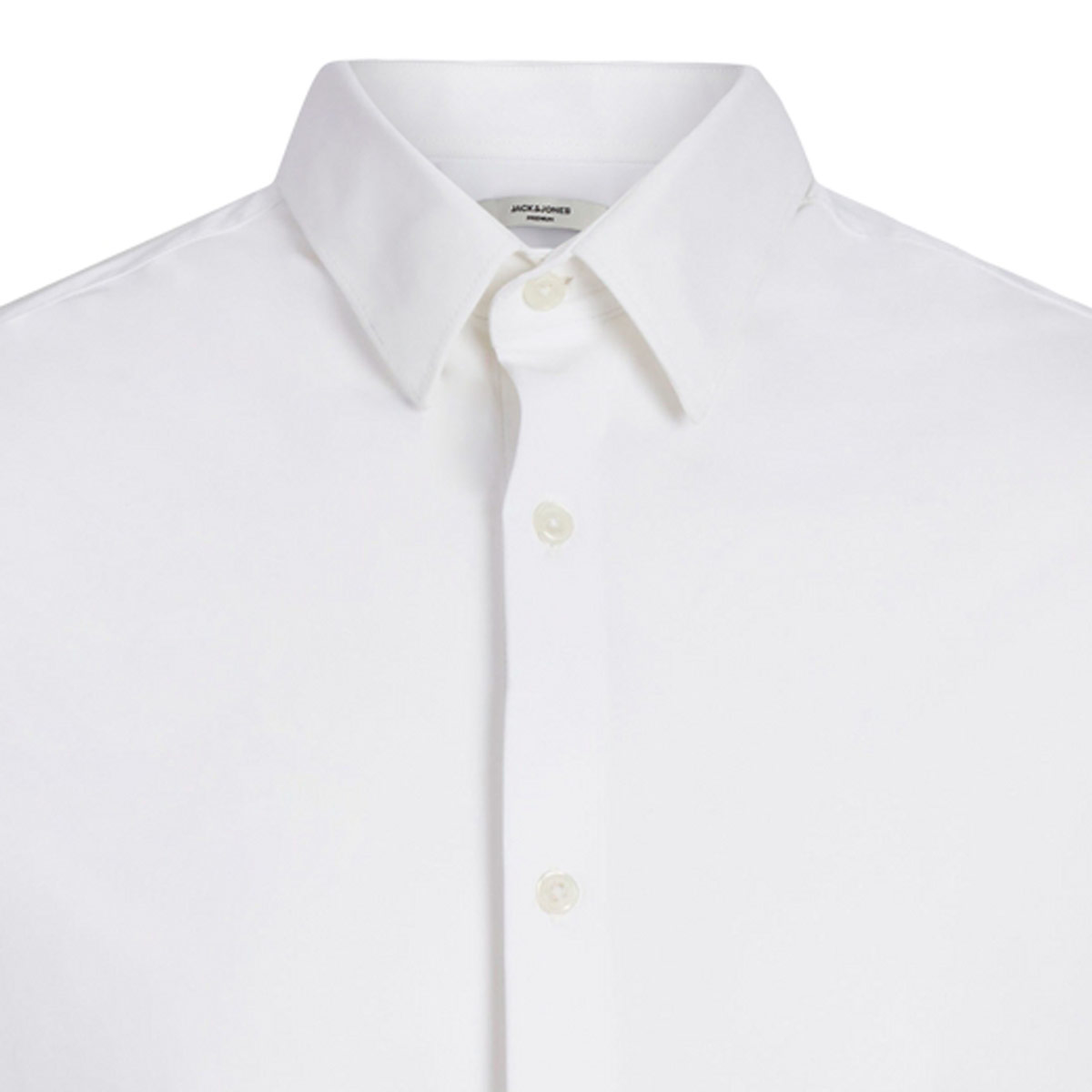 Jack&Jones Freizeithemd mit Elasthan weiß