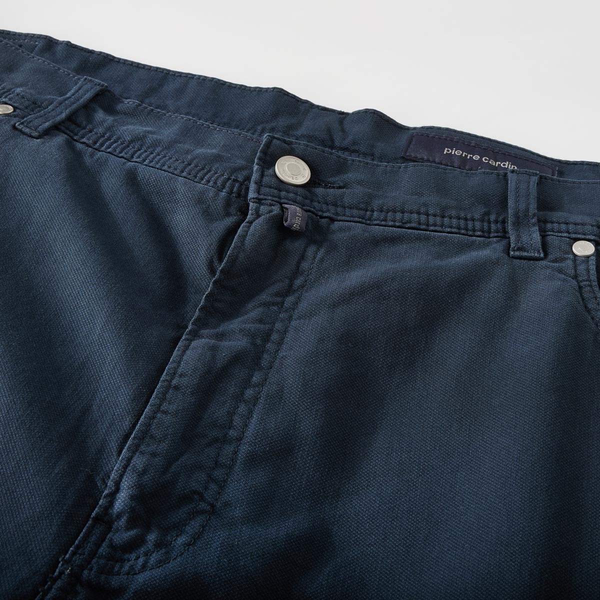 Pierre Cardin Baumwollhose mit Stretch "Lyon", Tapered Fit dunkelblau