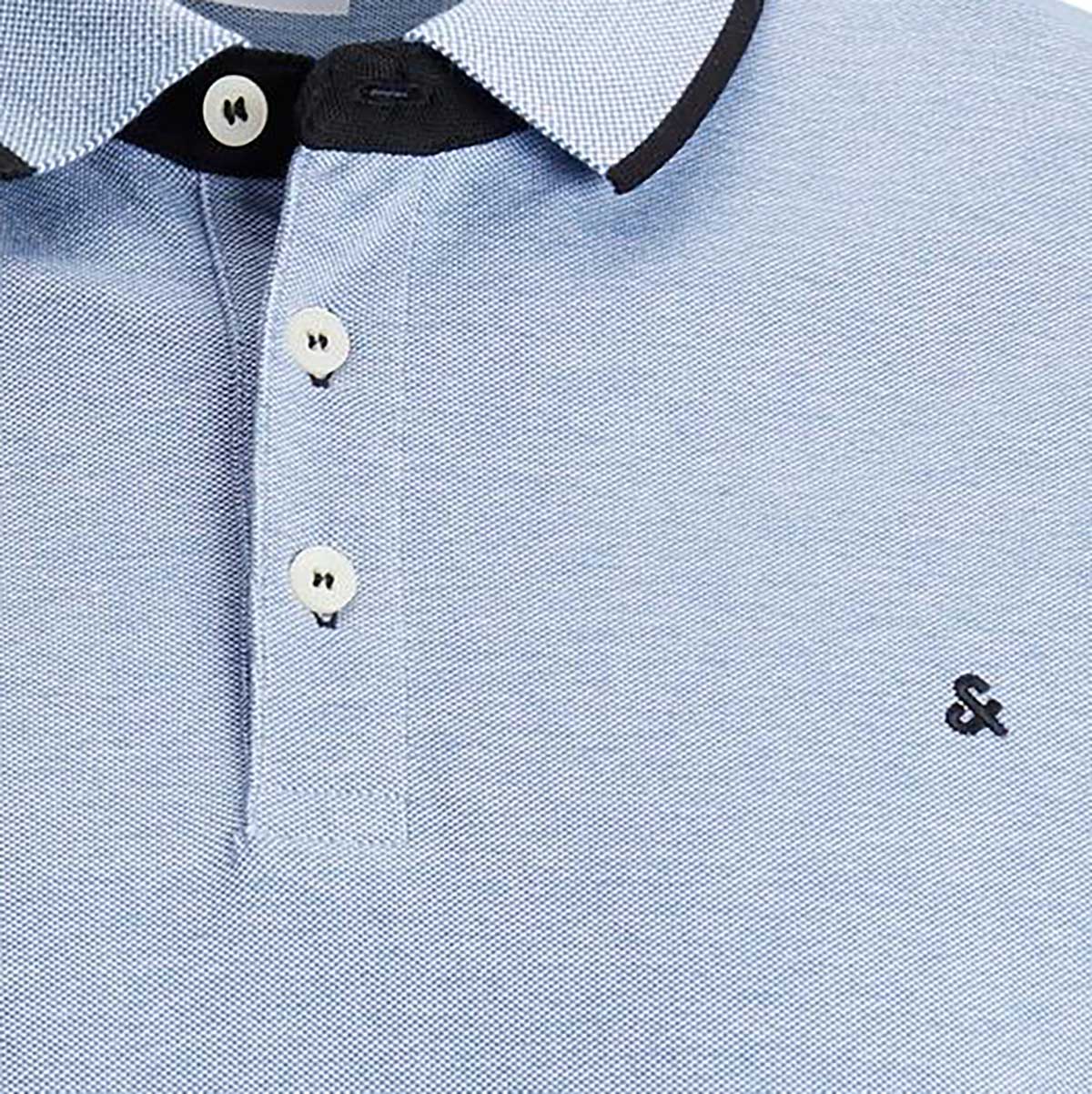 Jack&Jones Poloshirt aus Biobaumwolle jeansblau