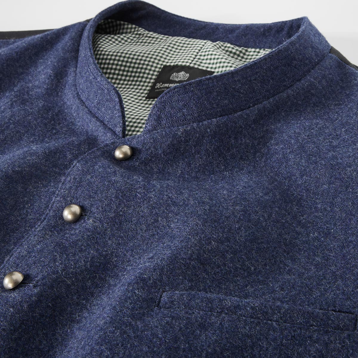 Hammerschmid Trachtenweste aus Wollmischung blau