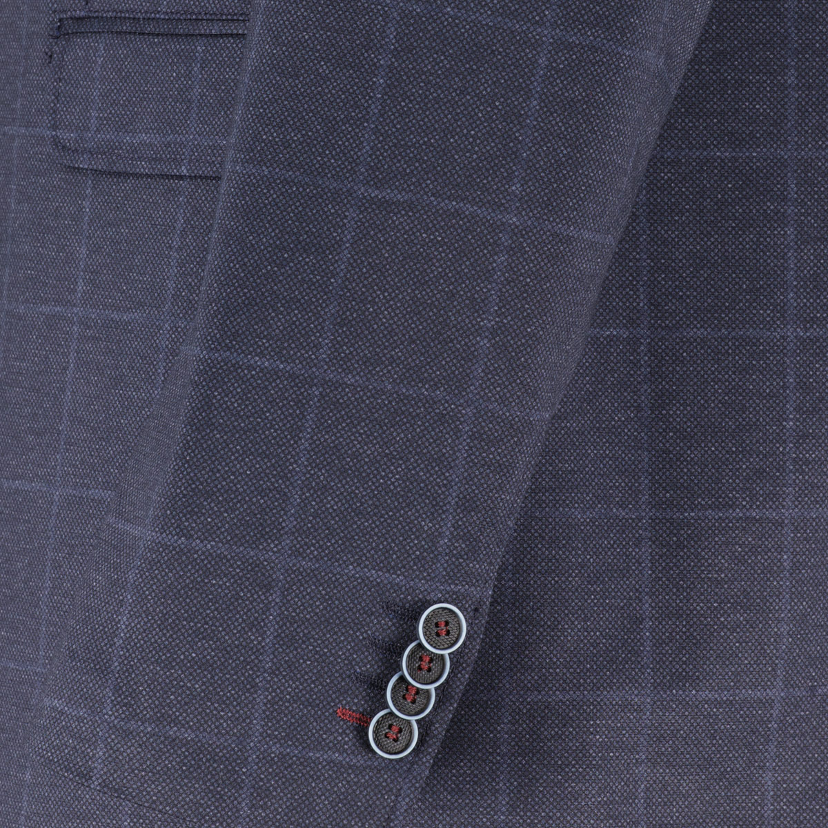 Weis Sakko aus Stretch-Jersey blau