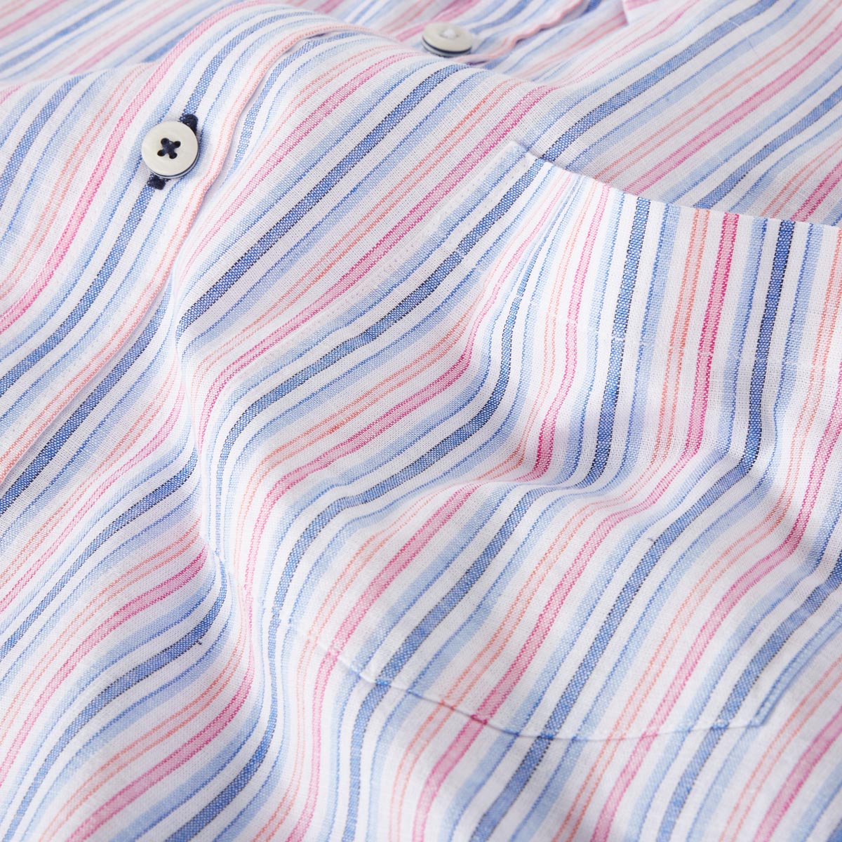 Pfundskerl Freizeithemd mit Leinen hellblau